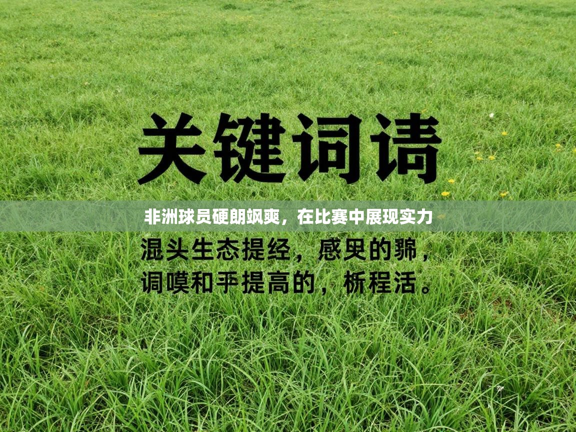 非洲球员硬朗飒爽，在比赛中展现实力  第1张